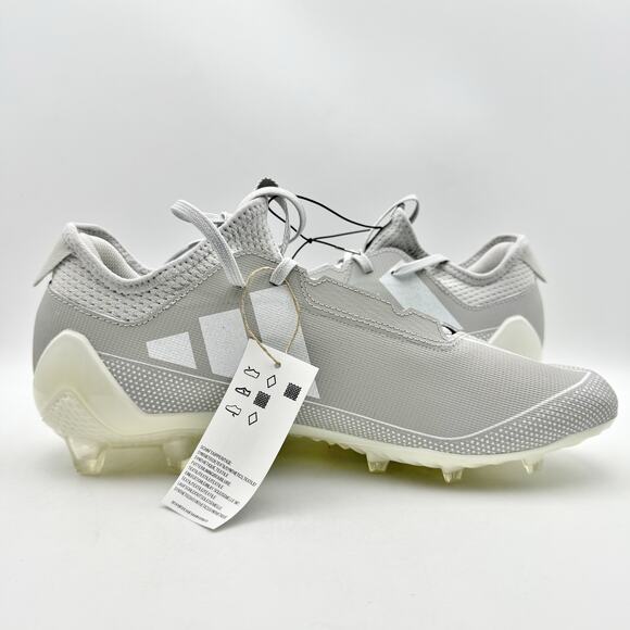 Adidas Mens Adizero Electric.1 Football Cleats US 12 Grey White Athletic NIB - Picture 4 of 12